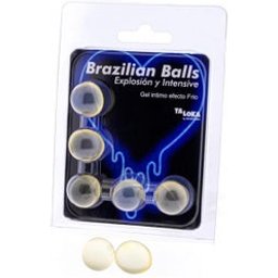 Taloka Brazilian Balls Exciting Gel Cold Effect & Vibration 5uds