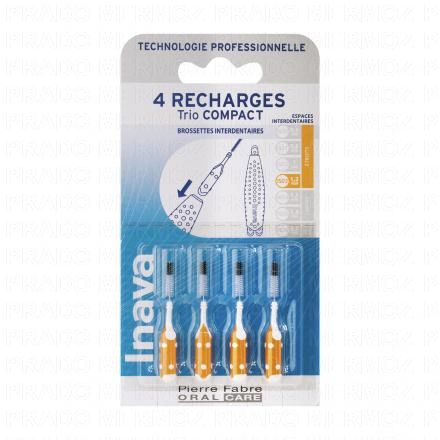 Trio Compact - Recharge Brossette interdentaire Orange étroit ISO 3 1,2mm x3