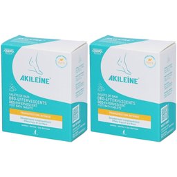 Akileïne Galets de Bain Déo-Effervescents pour transpiration intense