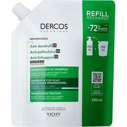Dercos Technique Shampooing Antipelliculaire DS Cheveux Gras Eco-recharge 390ml