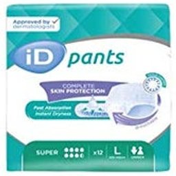 Pants Super Slip Absorbent L 12uds