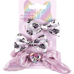 Minnie Mouse Pink Hair Accessories Set 3uts