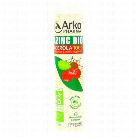 Azinc Bio Acerola 1000 15 comprimés à croquer