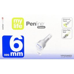 Mylife Penfine Classic - Aiguille Pour Stylo Injecteur 6 mm x 0,23 mm (Réf. 3300008)