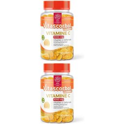 Vitascorbol - Gommes 1000 - Complément alimentaire à base de Vitamine C 1000 mg - Vitalité et défenses immunitaires1 - Ingrédients Vegan - 30 Gommes - Programme de 1 mois - Elu produit de l'anné