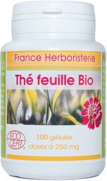 GELULES THE VERT BIO gélules dosées à 250 mg.