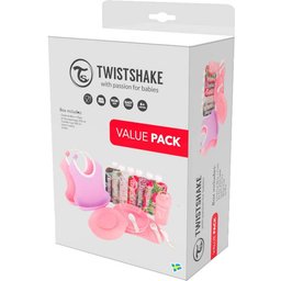 Pack Vaisselle Fille Bavoirs Rose
