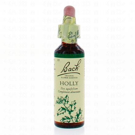 FLEUR DE BACH Original n°15 ''Holly ou houx'' fleur de bach flacon 20ml