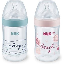 Biberon Pp Silicone Nature Sense Beach Time Taille L 6-18M 260 ml