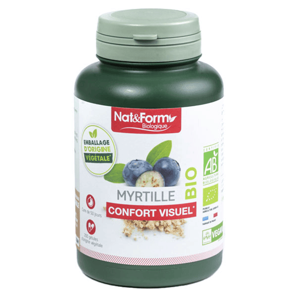 Bio Myrtille Baie 200 gélules végétales