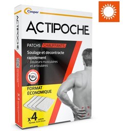 Patchs Chauffants 9,5x13cm 4 Unités