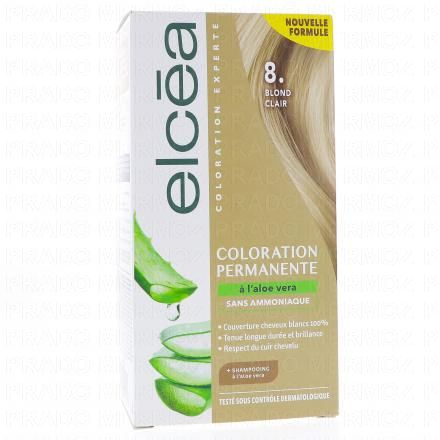 Coloration permanente à l'aloé vera blond clair 8