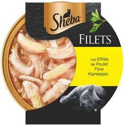 Sheba Filets – Effilés de poulet pour Chat Adulte
