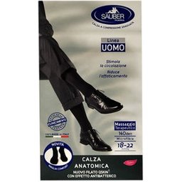 Homme Qskin Bas 140D Rayures Bordeaux Taille S-M 1 Paire