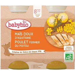 Maïs Doux D'aquitaine & Poulet Fermier DU Poitou dès 8 mois