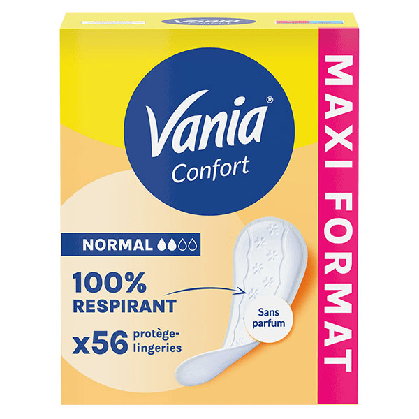 Kotydia Protège-Slips Confort Normal Non Parfumé 56 protections