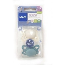 Original Sucette Silicone 2-6M Nature 2 Unités