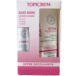 Duo Soin Crème Mains Ultra Hydratant 50ml + Stick Lèvres 4g