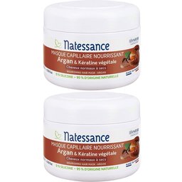 Natessance Masque Capillaire Argan Réparateur Cheveux Secs