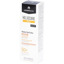 360 ° Water Gel Color Beige Spf50+ Protection solaire avec finition naturelle