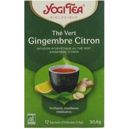 Thé Vert Gingembre Citron 17 sachets