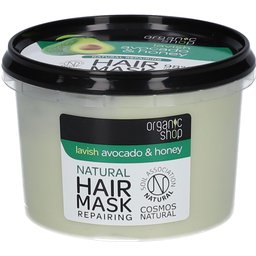 Organic Shop Masque Réparateur Naturel pour Cheveux Avocat & Miel