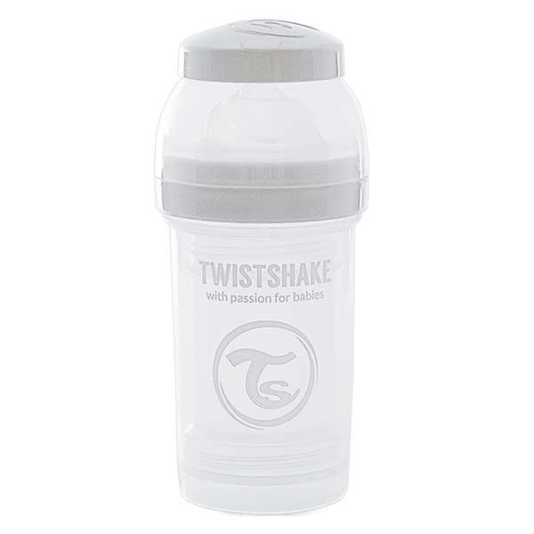 Biberon Anti-Colique Blanc +0m 180ml