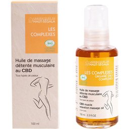 Laboratoire du Haut-Ségala Huile de Massage Détente Musculaire au CBD Bio
