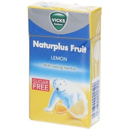 Vicks Naturplus Fruit Citron et Menthol naturel sans Sucre