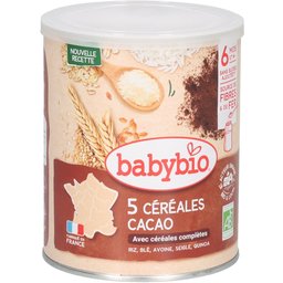 Céréales - Céréale infantile instantanée bio pour nourrisson 2ème âge, cacao.  - b