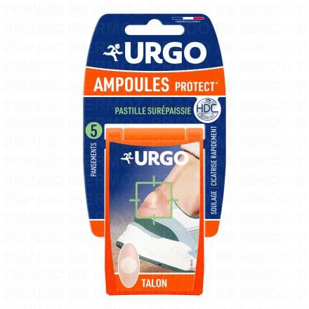 ampoules Talon Grand Format X5 Orange boîte de 5 pansements