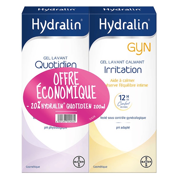 Quotidien Gel Lavant 200ml + Gyn Irritation Gel Lavant Calmant 200ml