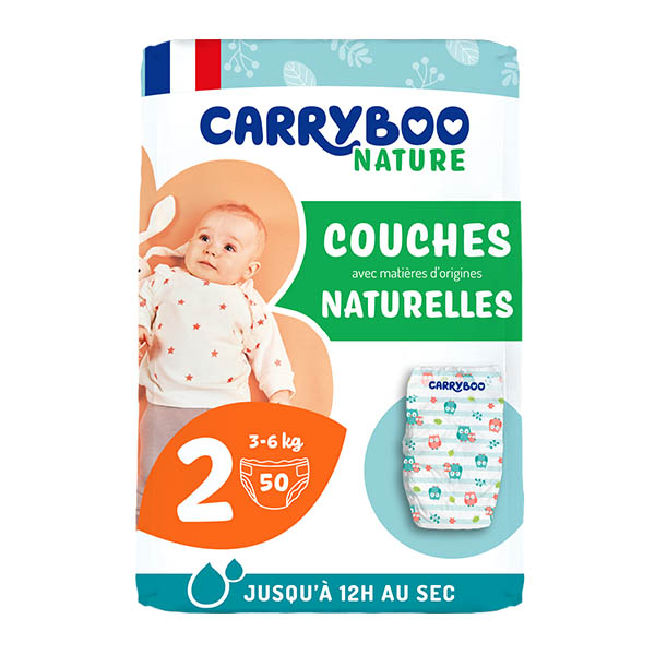 Nature Couches Naturelles et Chou Taille 2 (3-6kg), x50