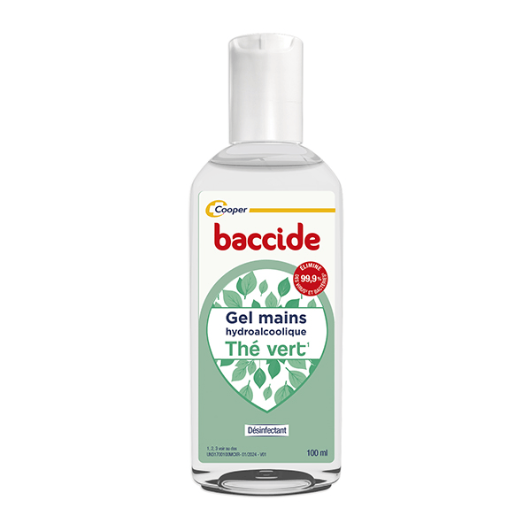 Désinfectant Gel hydroalcoolique Parfum Thé Vert 100ml