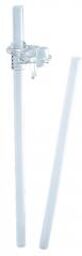2 Pailles + 1 Adaptateur pour Tasse à Paille - Sachet 2 pailles + 1 joint adaptateur
