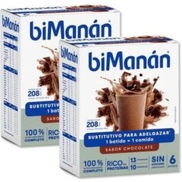 BiManán beSlim Shake de Chocolat 2x6 unités
