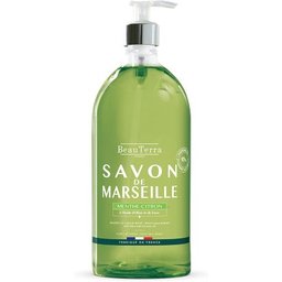 BeauTerra Savon de Marseille Liquide Menthe Citron 1l