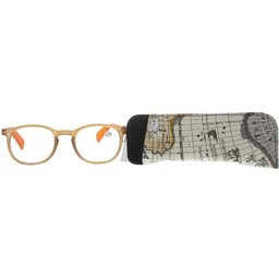 PharmaGLASSES® Lunettes de lecture Comp Brun/Orange +3.50