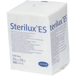 Stérilux® ES Compresses de gaze hydrophiles 7,5 x 7,5 cm