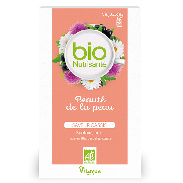 Biosnutrisanté Infusion Beauté de la peau saveur Cassis 20 sachets