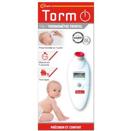 - Thermomètre Frontale - Prise de température frontale en un point - Technologie infrarouge - Thermomètre premium - 1 unité