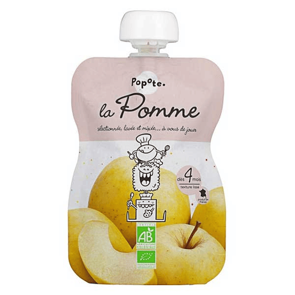 Les Fruits Gourde Pomme +4mois Bio 120g