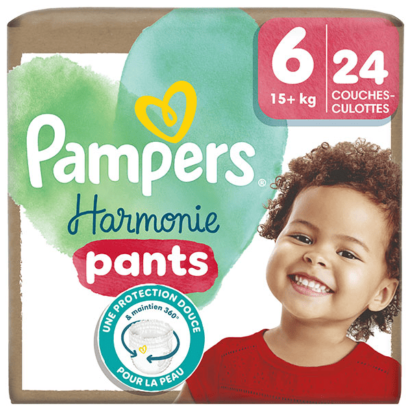 Harmonie Pants Taille 6, 24 Couches-Culottes,15kg+