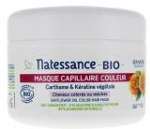 Masque Capillaire Couleur Carthame et Kératine Végétale Bio 200 ml - Pot 200 ml