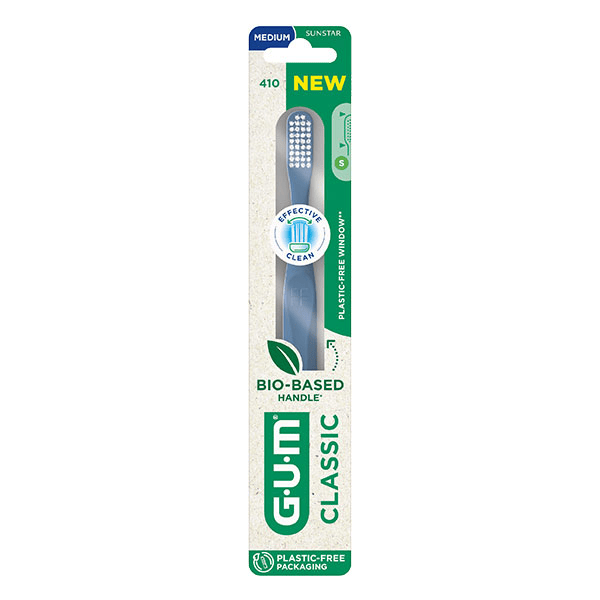 Brosse à dents Classic Bio-sourcée Medium 20/100e Compacte