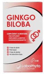 Gélules végétales de Ginkgo Biloba 60 pour la mémoire et la concentration - Boîte 60 Gélules