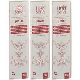 Hopi® Sana Junior Bougies auriculaires bio rouges