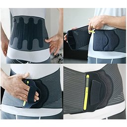 Cinturón Lumbar Lombaskin Gris Anthracit 21cm T2 1ud