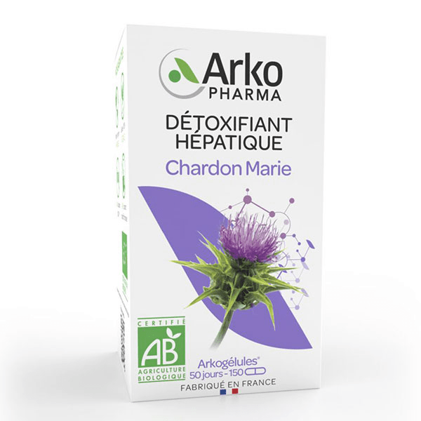 Arkogélules Détoxifiant Hépathique Chardon Marie BIO 150 gélules