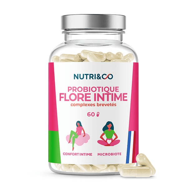 Nutri&Co Probiotique Flore Intime Confort & Santé Vaginale 60 gélules